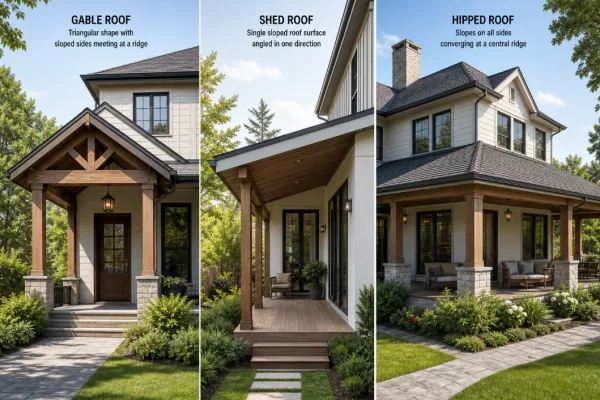 Open Porch Roof Styles: Gable, Shed, and Hip, Which Fits Your Home?