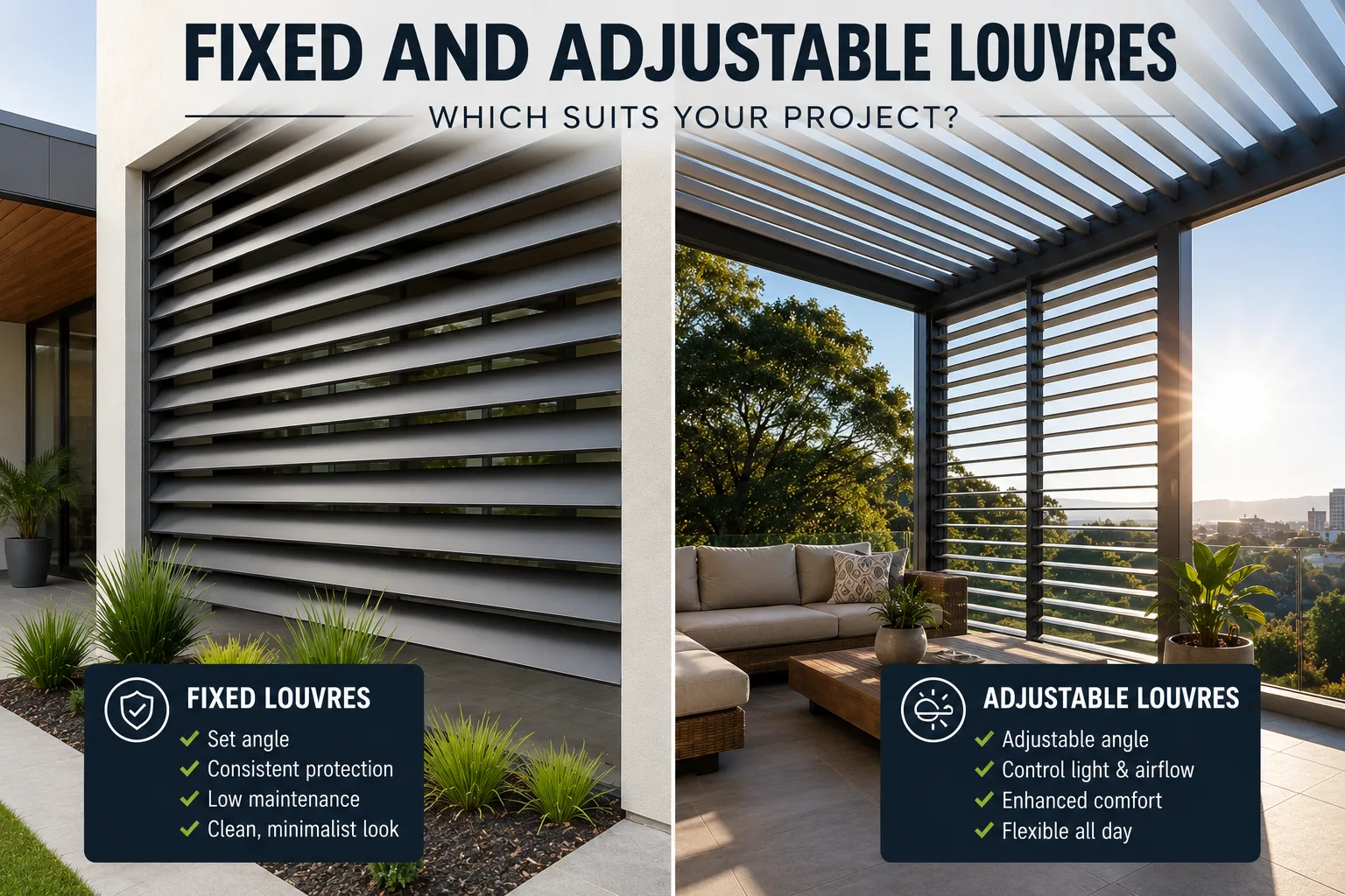 Adjustable Louvres