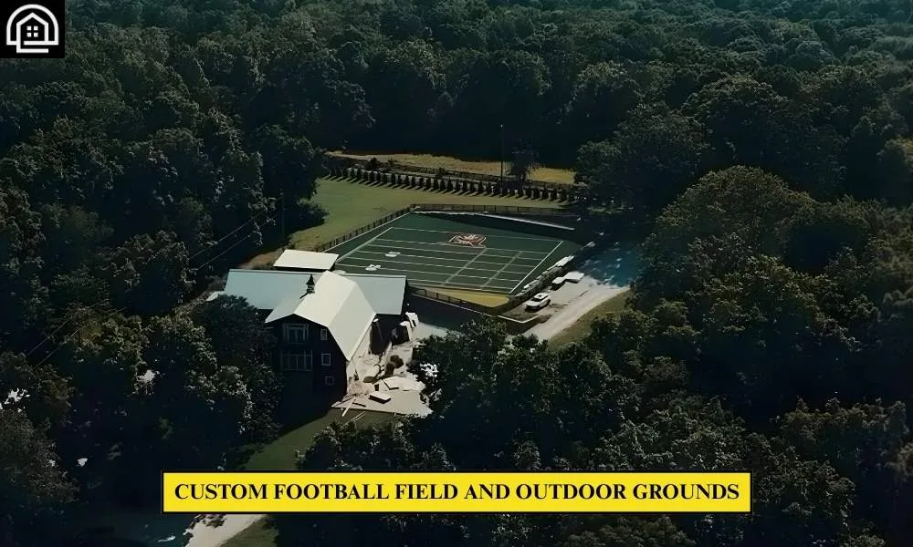 Inside George Kittle Nashville House: $3.47M NFL Player Home 5 Custom Football Field and Outdoor Grounds