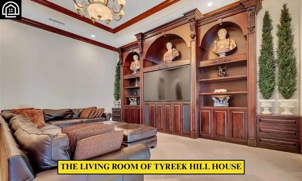 Tyreek Hill House: Inside His $7 Million Florida Mansion 6 Tyreek Hill House Living Room