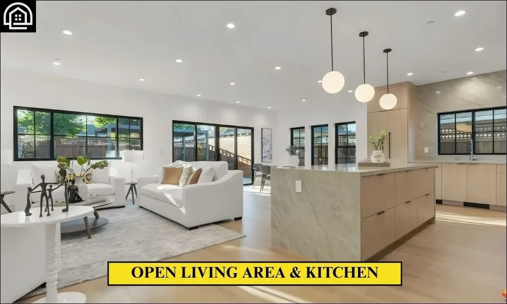 Brock Purdy House Open Living Area & Kitchen
