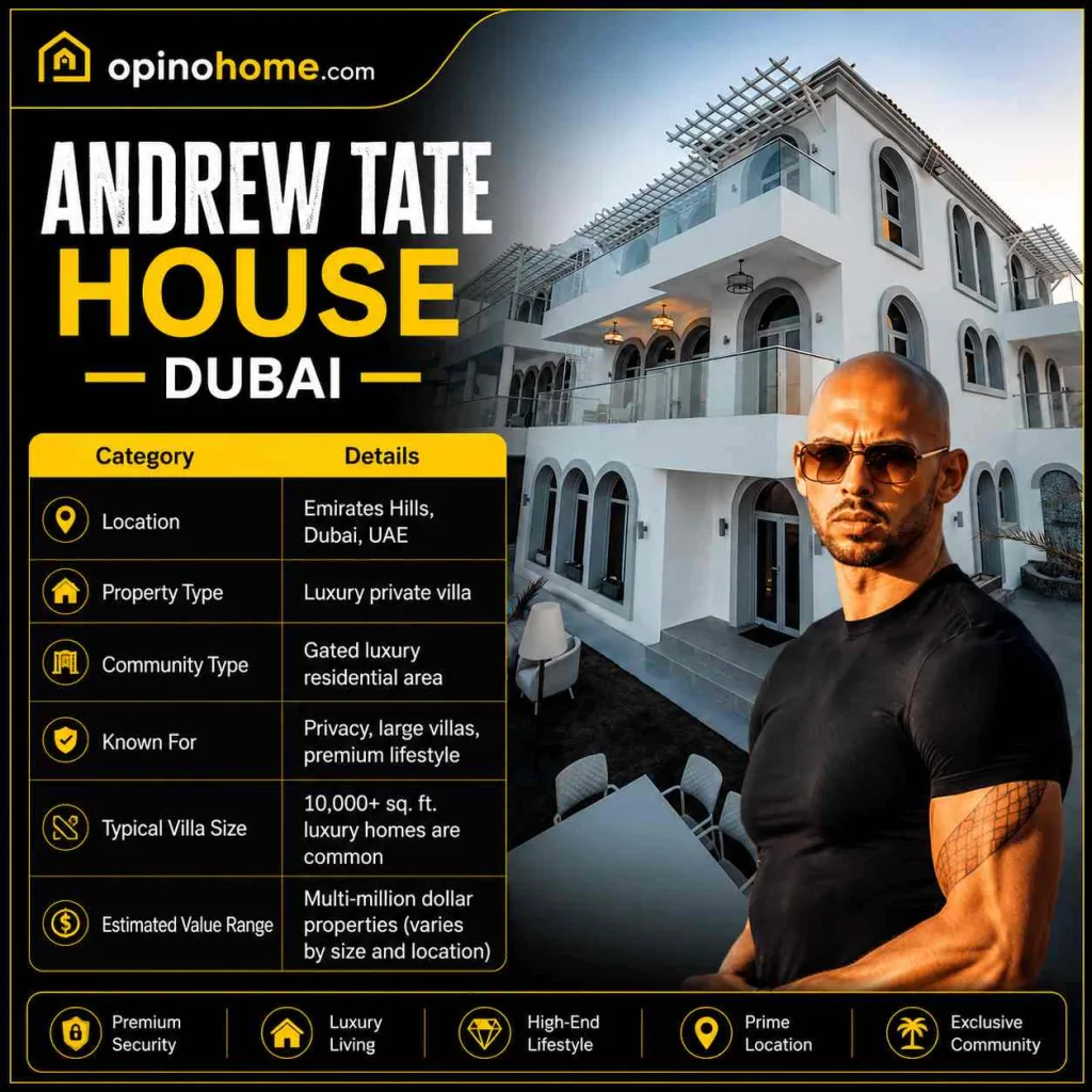 Andrew Tate House: Inside His Romania Mansion & Luxury Life 7 Andrew Tate House Dubai