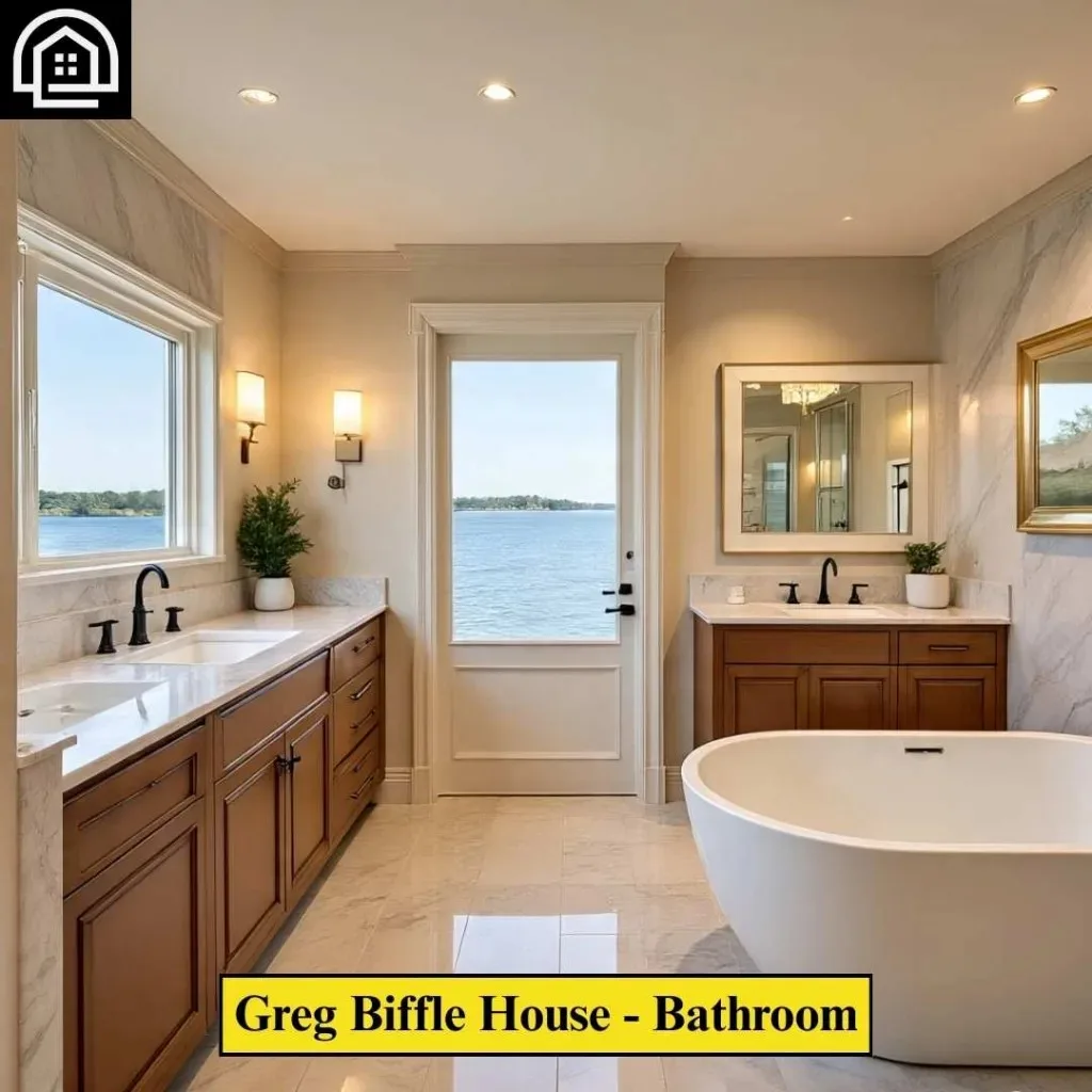 Greg Biffle House: Inside the Lake Norman Estate and His Other Homes 5 Greg Biffle House bathroom