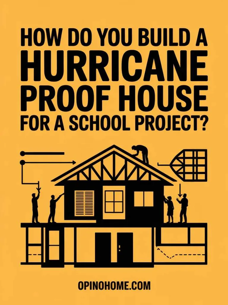 How Do You Build a Hurricane Proof House for a School Project