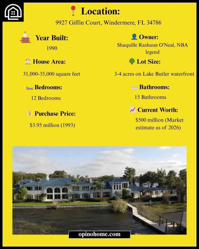 Details of Shaquille O'Neal House Florida