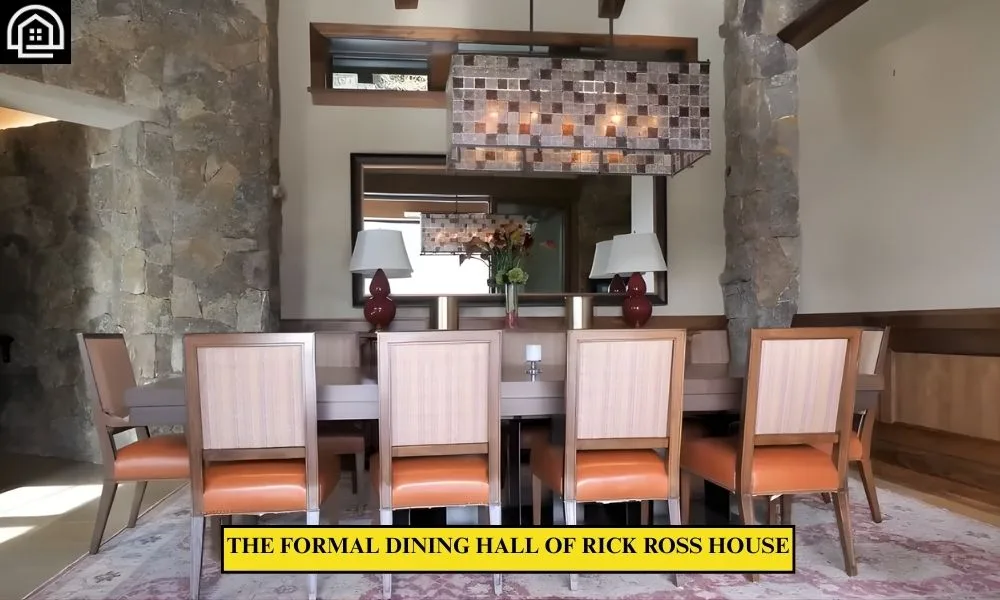 The Formal Dining Hall of Rick Ross house