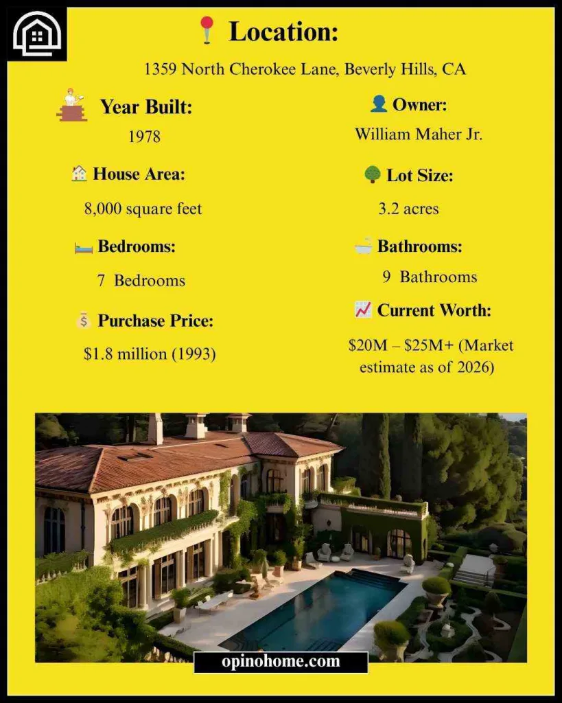 Details Of Bill Maher house