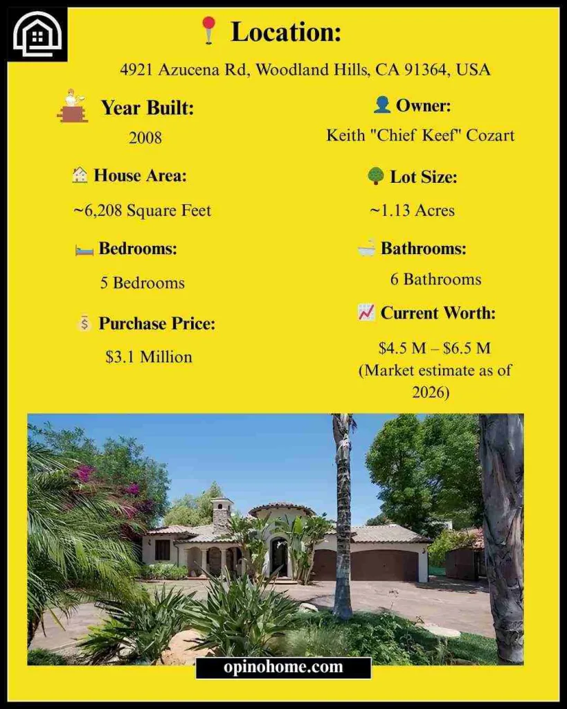 Where Does Chief Keef Live? A Tour Of $4M Chief Keef House In Woodland Hills 2 Details Of Chief Keef House