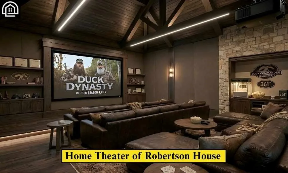 Where Does Willie Robertson Live? Inside His $4M Louisiana Willie Robertson House 9 Home Theater of Robertson House