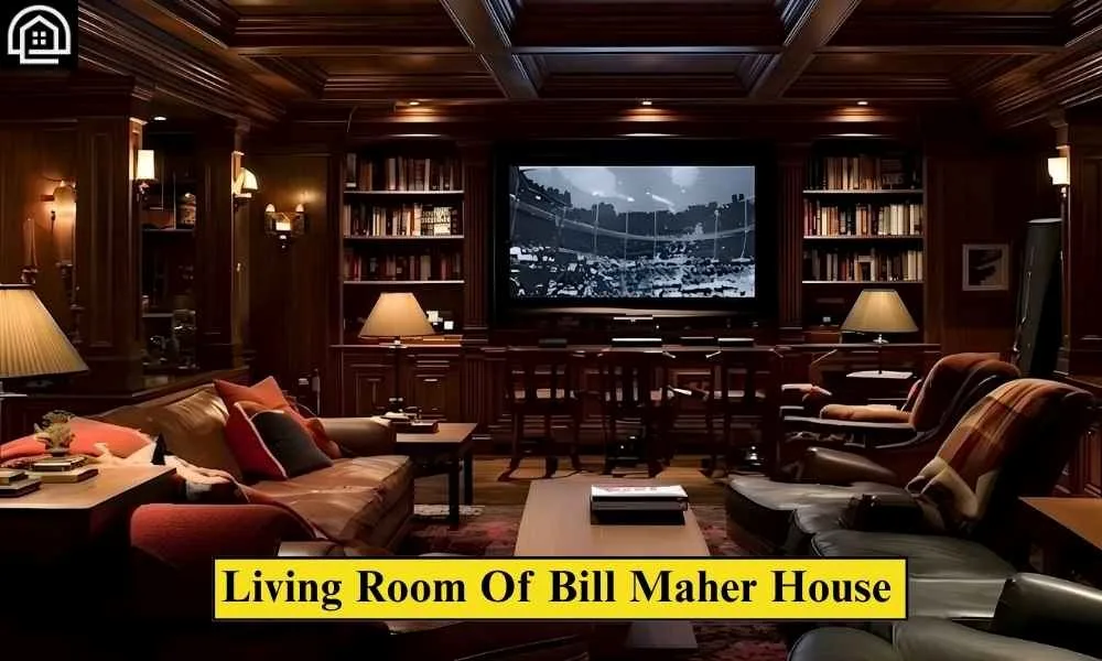Living Room Of Bill Maher House