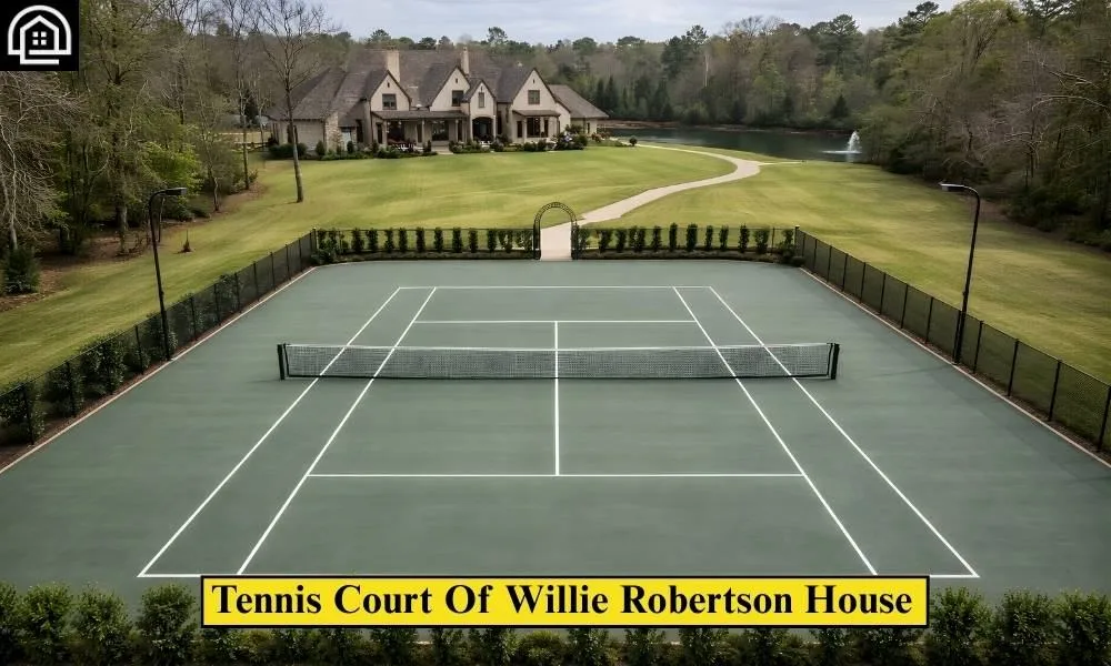 Where Does Willie Robertson Live? Inside His $4M Louisiana Willie Robertson House 11 Tennis Court Of Willie Robertson House