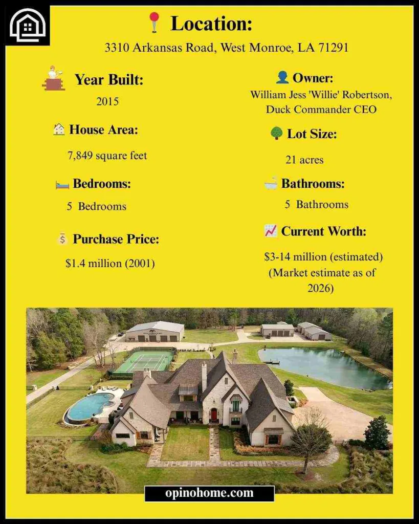 Where Does Willie Robertson Live? Inside His $4M Louisiana Willie Robertson House 2 Details of Willie Robertson House