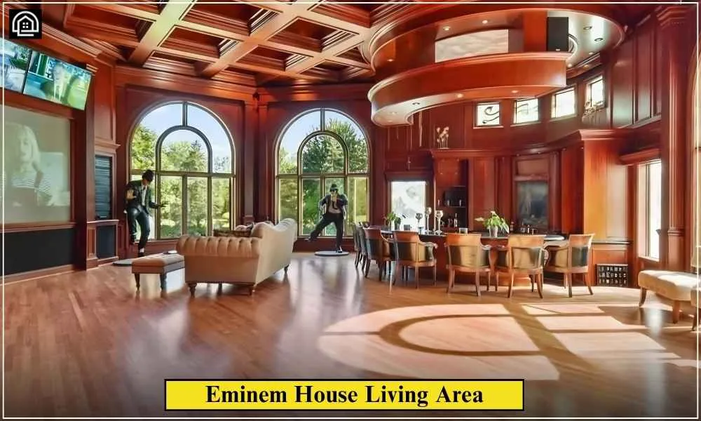 Eminem House Tour: Rochester Hills Mansion Full 2026 Guide 3 Eminem House Living Area