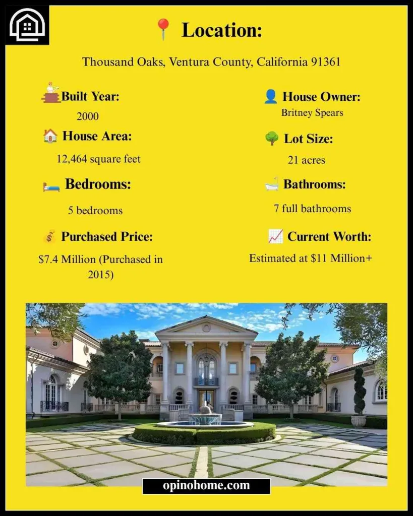 Britney Spears House: Inside Her $12M Thousand Oaks Estate 2 Details Of Britney Spears House
