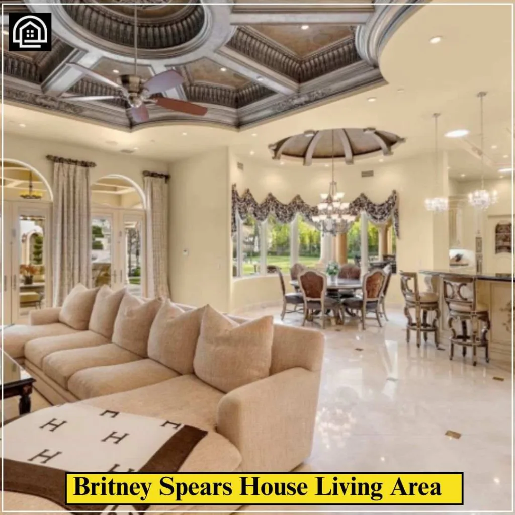 Britney Spears House: Inside Her $12M Thousand Oaks Estate 4 Britney Spears House Living Area