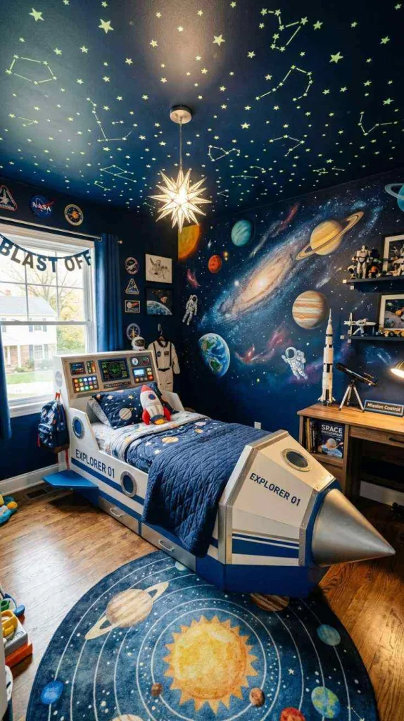 The Best Boys Bedroom Ideas for a Warm style 7 Astronaut Dream Bedroom