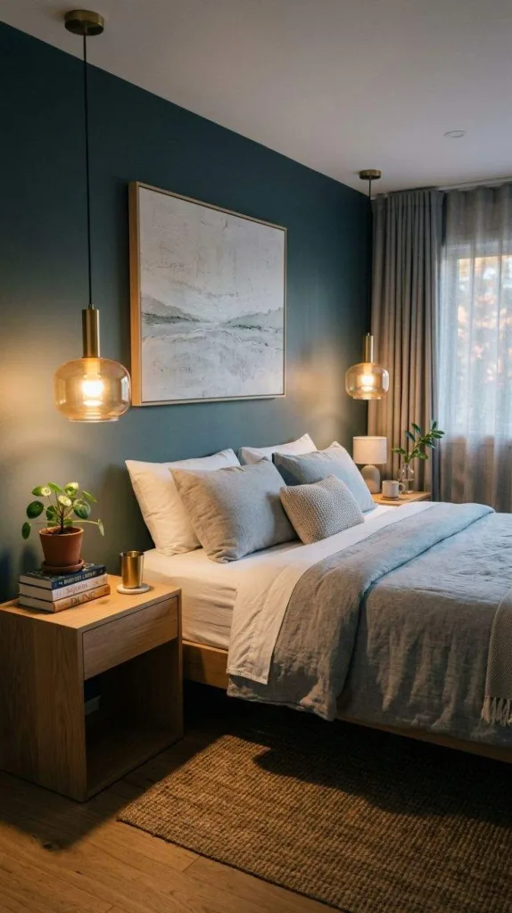 Bedroom Lighting Ideas for a Cozy Stylish Space 6 Bedside Pendant Arrangement