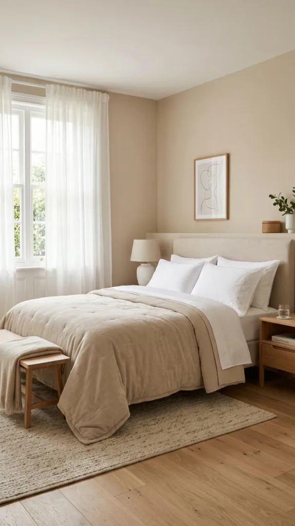 Beige and White Contrast