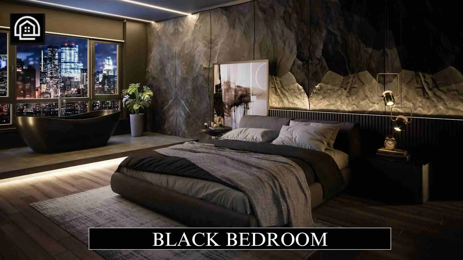 Black Bedroom for a Bold Modern Retreat 1 Black Bedroom
