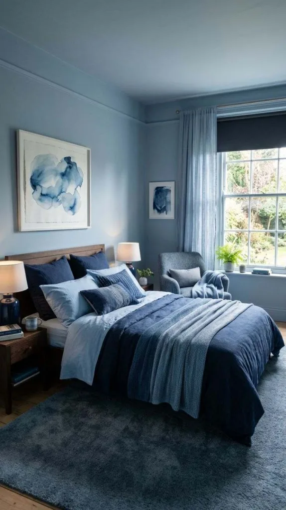 These Blue Bedroom Looks That Designers Can't Stop Recommending 12 Blue Monochrome Escape