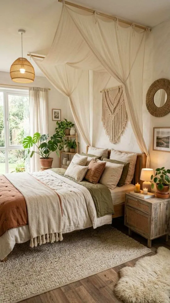 Bedroom Designs for a Cozy Modern Dream Space 12 Boho Calm Retreat