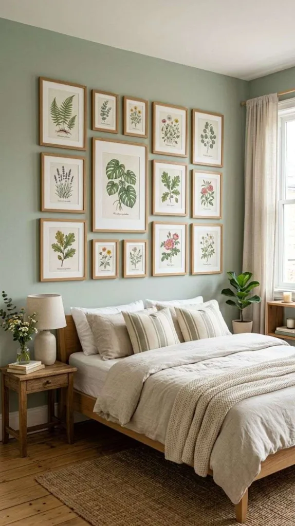 These Wall Decor Bedroom Ideas Make Blank Walls Look Beautiful 9 Botanical Frame Collection