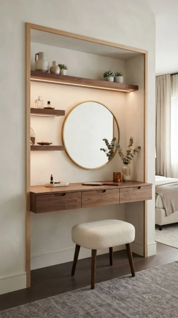 My Favorite Vanity Ideas Bedroom Right Now 8 Built-In Niche Vanity