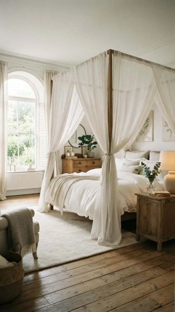 10 Bedroom Decor Ideas for a Cozy and Elegant Space 6 Canopy Bed Draping