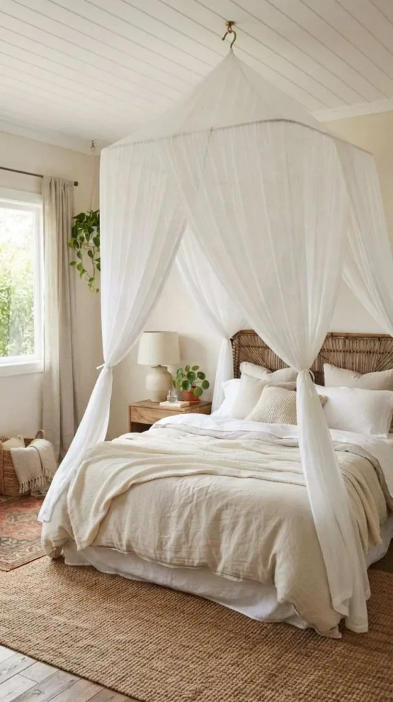 10 Bedroom Ideas for Small Rooms That Maximize Every Inch 9 Ceiling Hung Bed Canopy