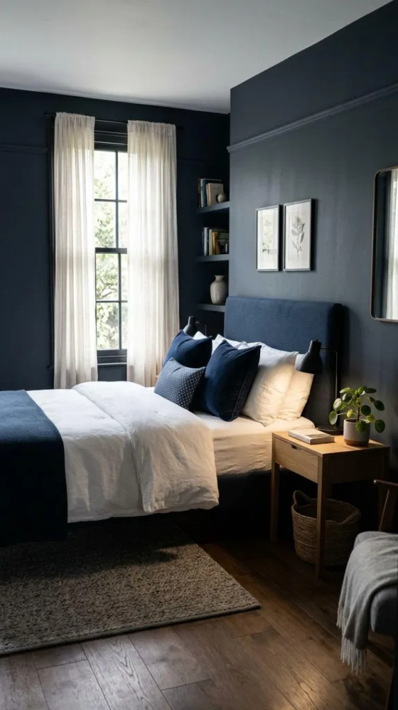 Charcoal Blue Walls