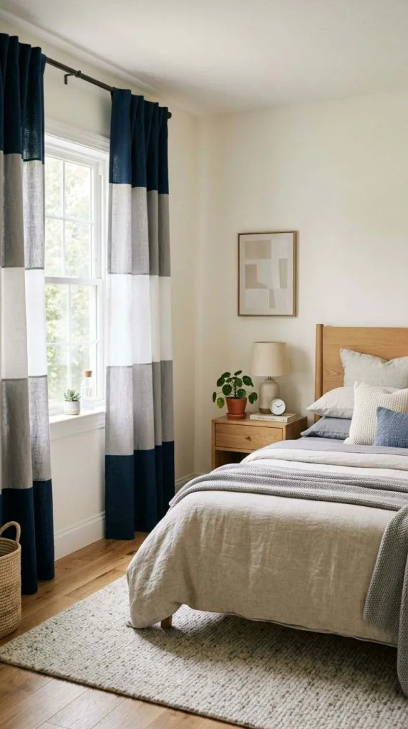 The Curtains Bedroom Everyone's Saving Right Now 10 Color Block Curtains