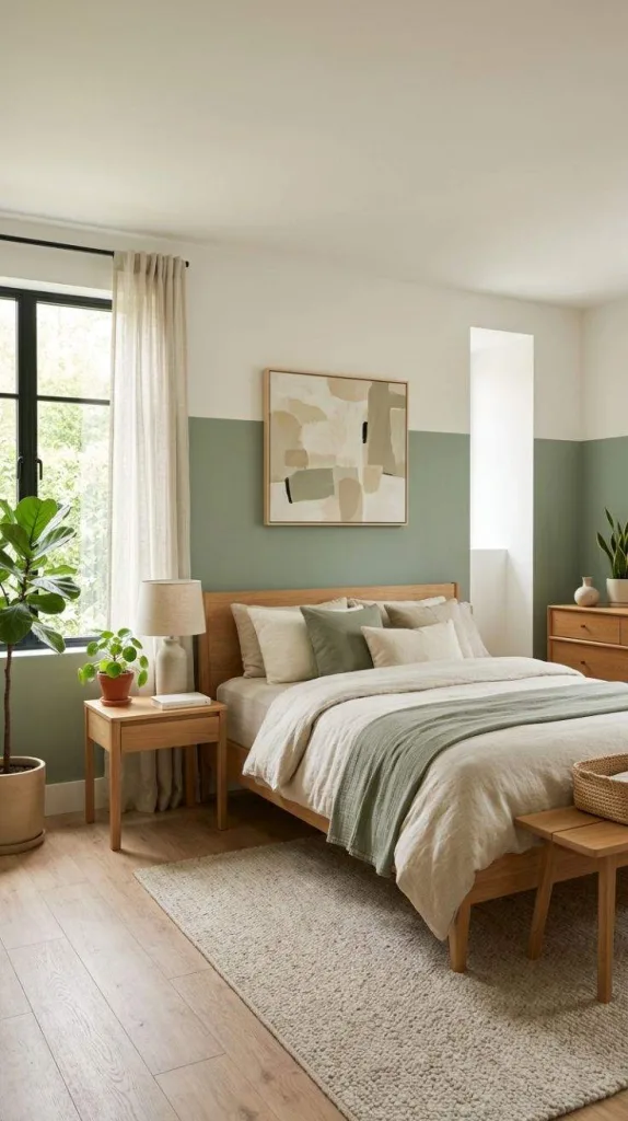 The Most Beautiful Sage Green Bedroom Ideas Worth Saving 6 Color Block Sage Walls