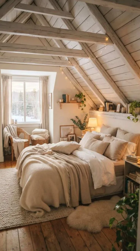9+ Bedroom Ideas for a Stylish and Cozy Space 5 Cozy Attic Bedroom