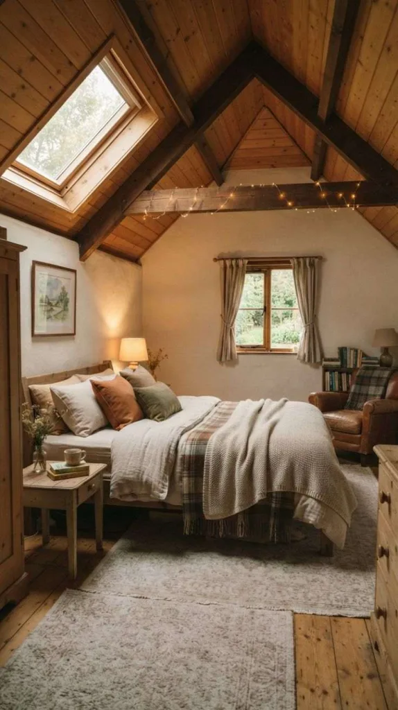 9+ Cozy Bedroom Ideas for a Warm Retreat at Home 11 Cozy Sloped Ceiling Bedroom