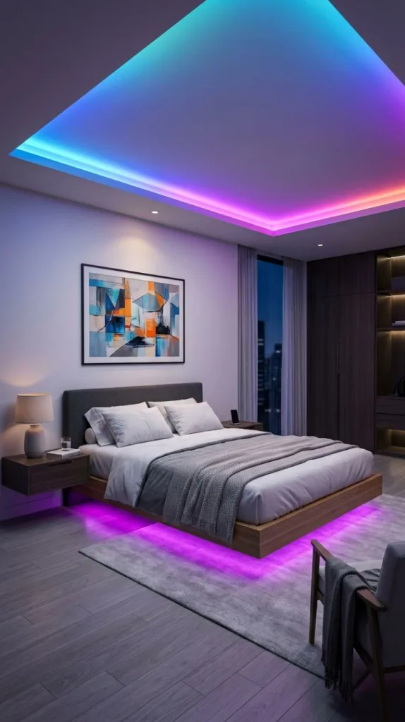 LED Lights Bedroom That Completely Change the Mood 10 Creative LED Strip