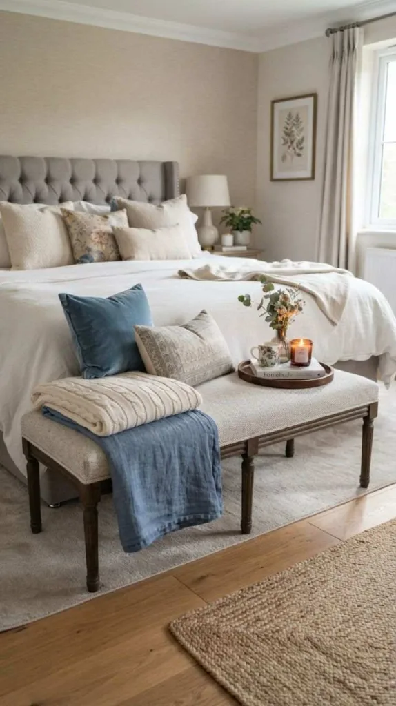 10 Bedroom Decor Ideas for a Cozy and Elegant Space 12 Decorative Bench Styling