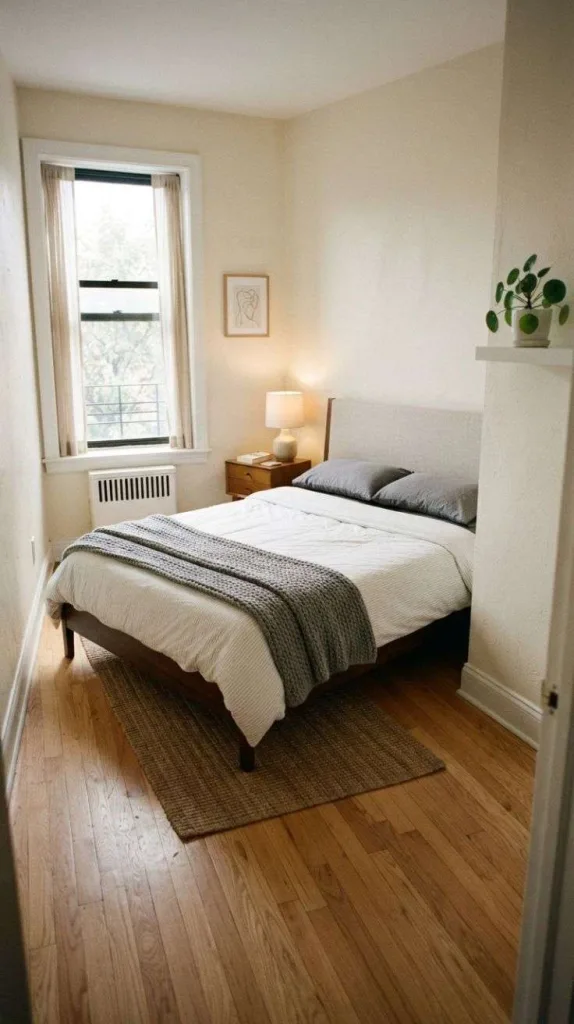 10 Bedroom Ideas for Small Rooms That Maximize Every Inch 6 Diagonal Bed Placement