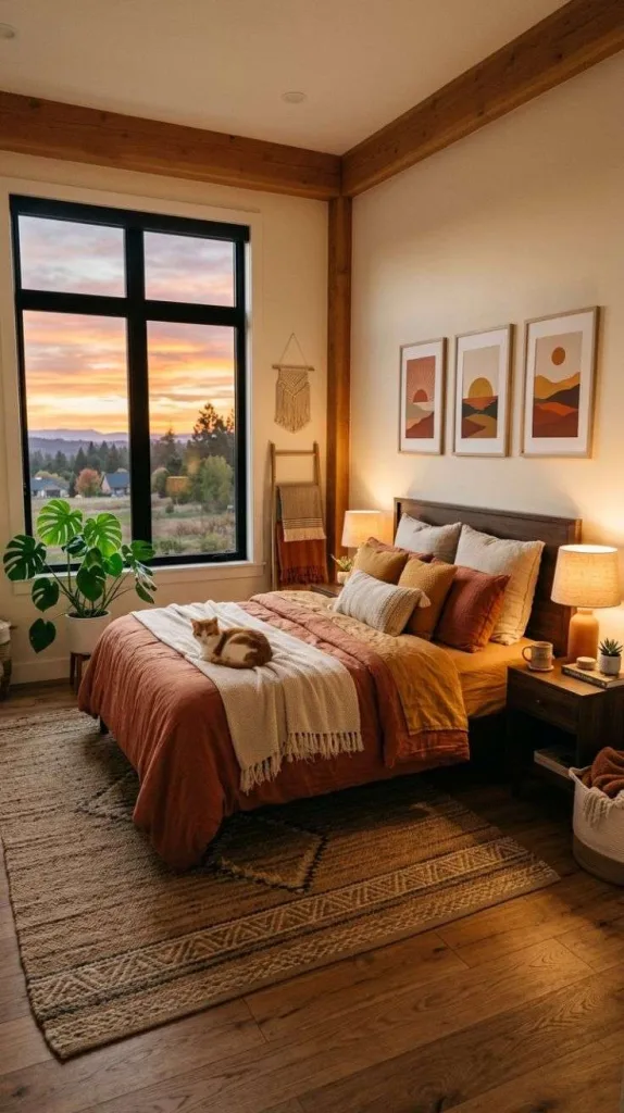 The Secret to a warm bedroom aesthetic That Feels Expensive 3 Earthy Sunset Retreat