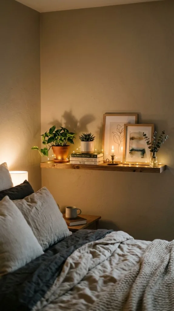Fairy Light Shelf Styling