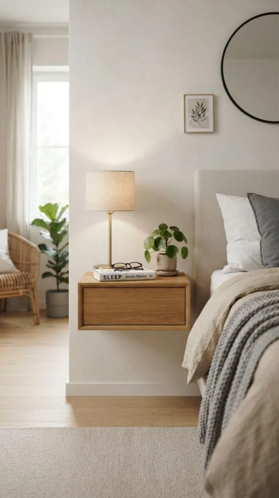 10 Bedroom Decor Ideas for a Cozy and Elegant Space 7 Floating Nightstand Decor