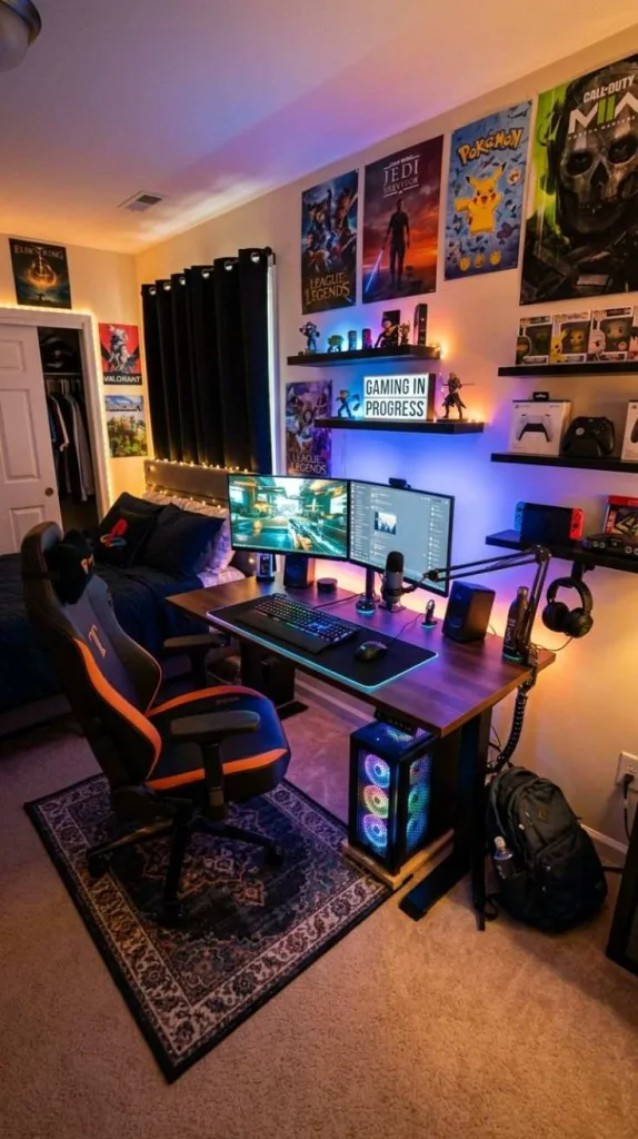 Gaming Setup Bedroom