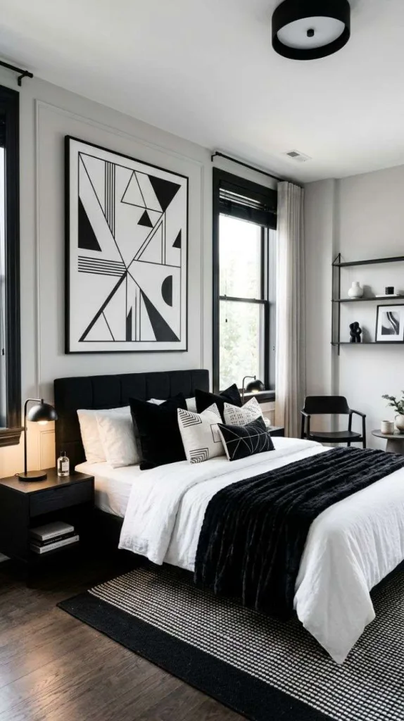 Geometric Monochrome Wall Art