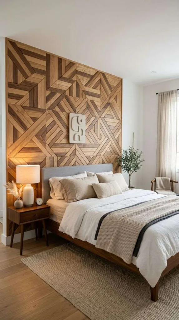 Accent Wall Bedroom I Can't Ignore 10 Geometric Wood Design