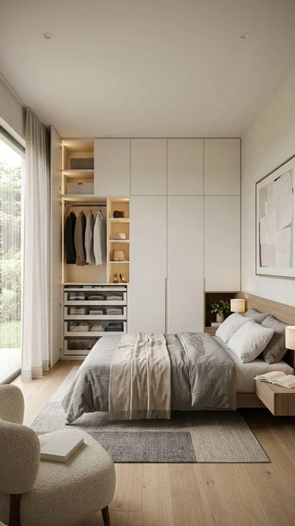 Hidden Storage Wardrobe Wall