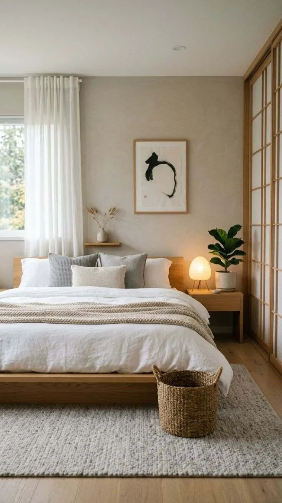 Cozy Bedroom Aesthetic for a Warm Dreamy Retreat 6 Japandi-Inspired Cozy Bedroom