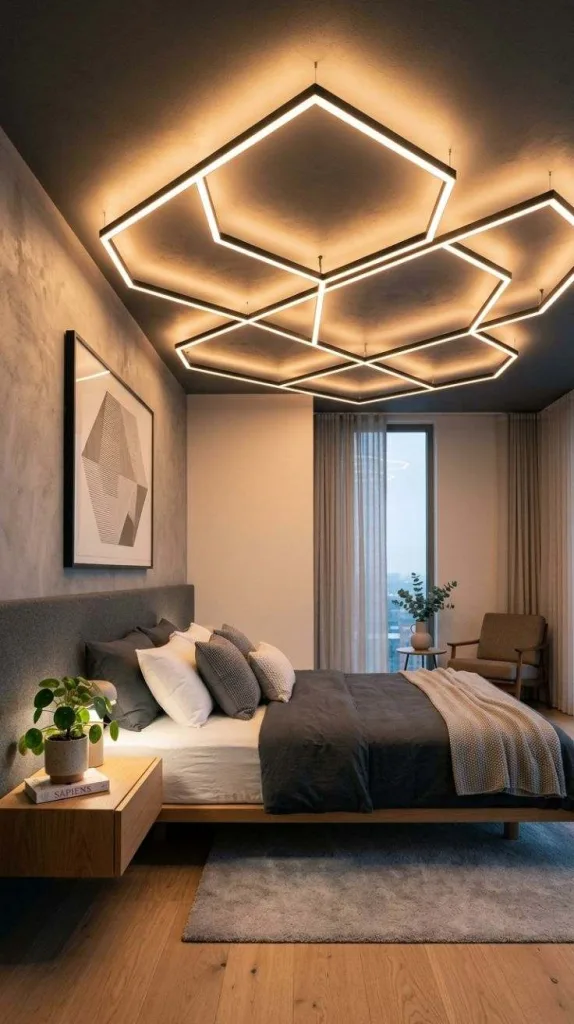 LED Lights Bedroom That Completely Change the Mood 4 LED Ceiling Beams