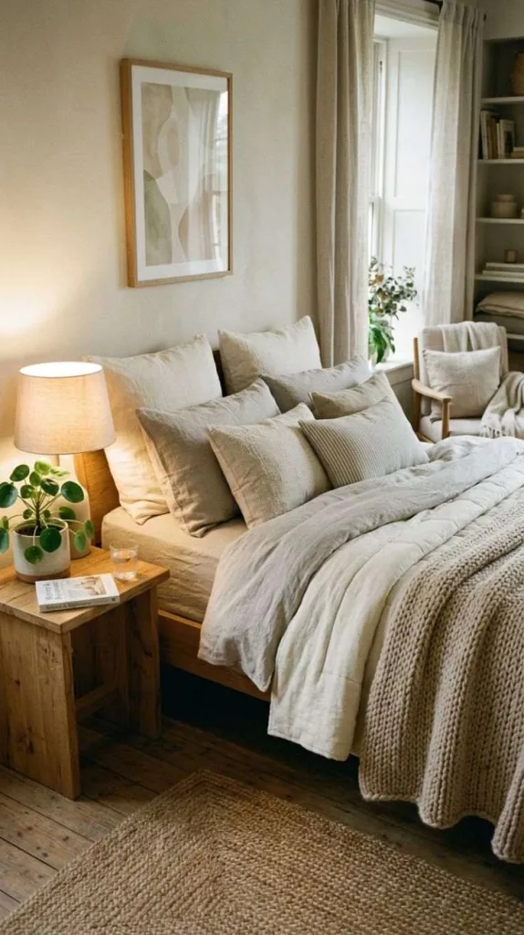 Cozy Bedroom Aesthetic for a Warm Dreamy Retreat 4 Layered Linen Retreat