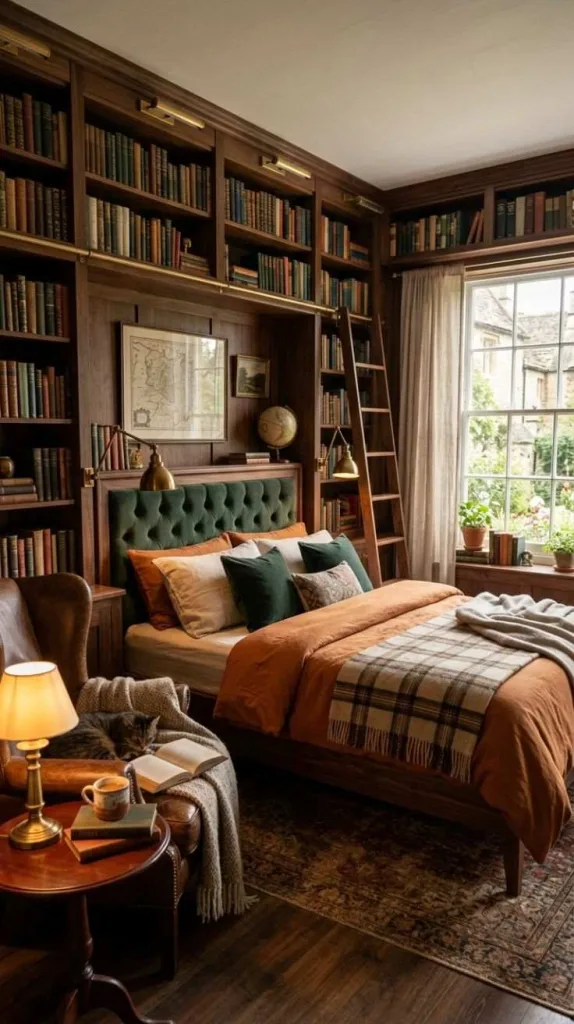 Library Inspired Bedroom