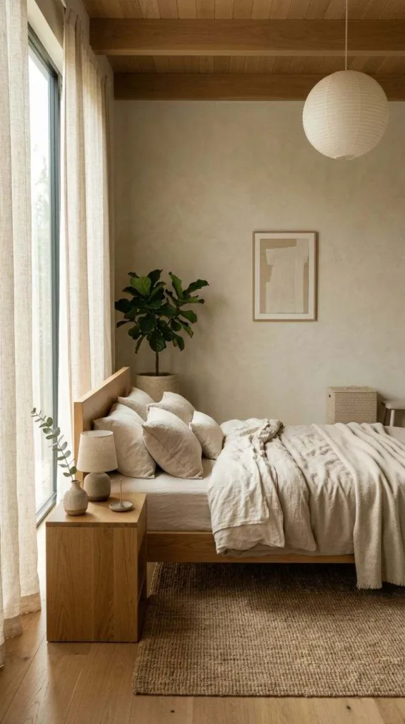 Creative Japandi Bedroom Ideas That Make Your Home Feel Peaceful 9 Linen Calm Bedroom