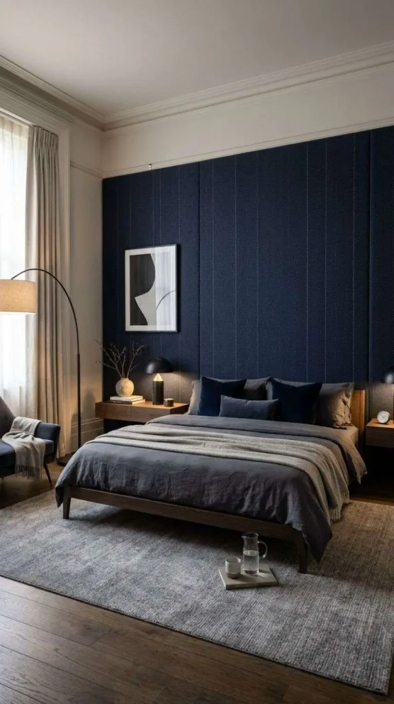 Accent Wall Bedroom I Can't Ignore 11 Luxury Suit Fabric Wrapped
